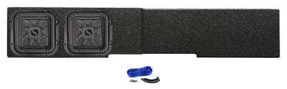 2) KICKER 8 inch L7T Subwoofers in Box Fits 2007-20 GM/Chevy 1500 Crew 2500HD/3500HD