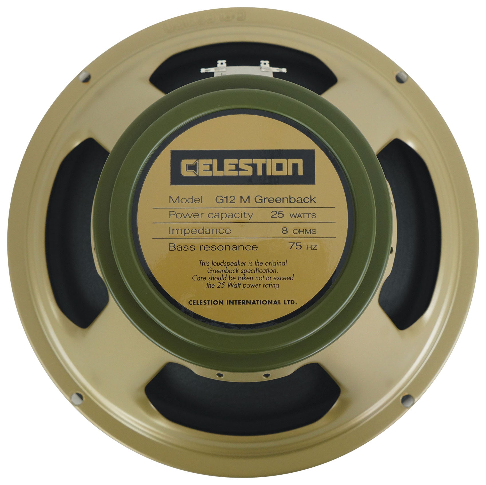 2) Celestion G12M Greenback 8 ohm 25 Watt 12" Guitar Speakers w/ Ceramic Magnets