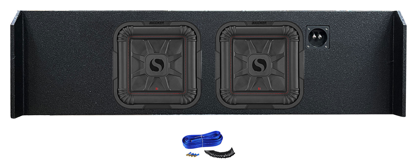 2) KICKER 10" L7T Solo-Baric Subwoofers in Box Fits 2009-Up Ford F-150 SuperCrew
