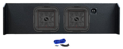 2) KICKER 10" L7T Solo-Baric Subwoofers in Box Fits 2009-Up Ford F-150 SuperCrew
