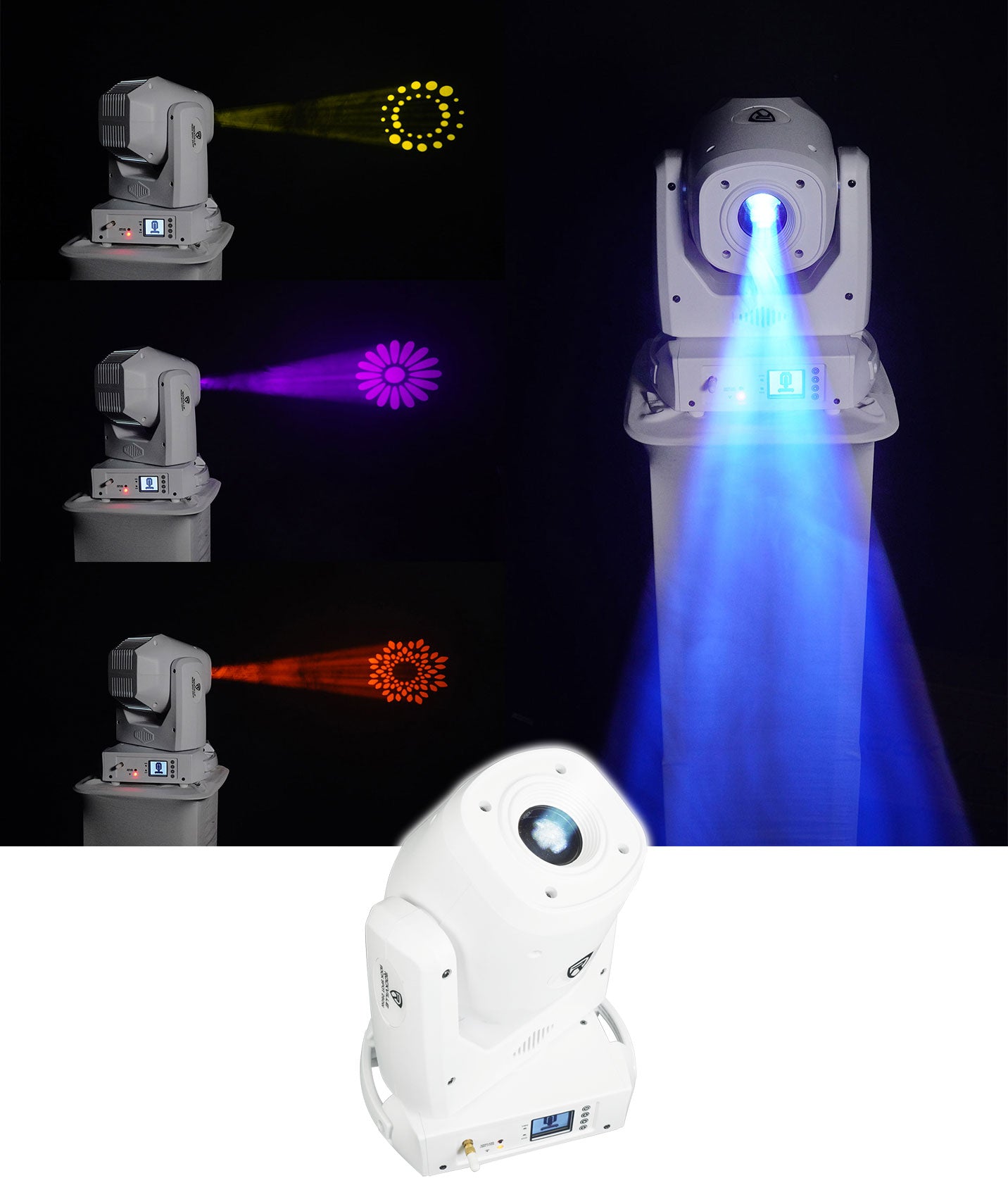 ROCK SPOT 260W White 2-Pack + RTP32W Totem Stands Bundle