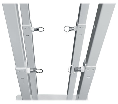 ROCK SPOT 260W White 2-Pack + RTP33-TV Totem/TV Stands Bundle