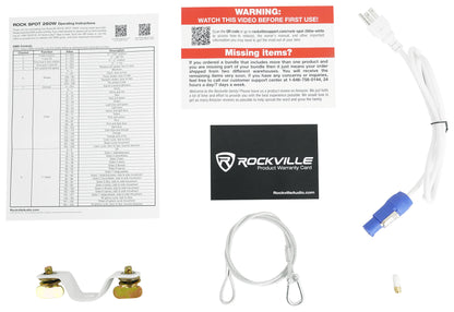 ROCK SPOT 260W White 2-Pack + RTP33-TV Totem/TV Stands Bundle