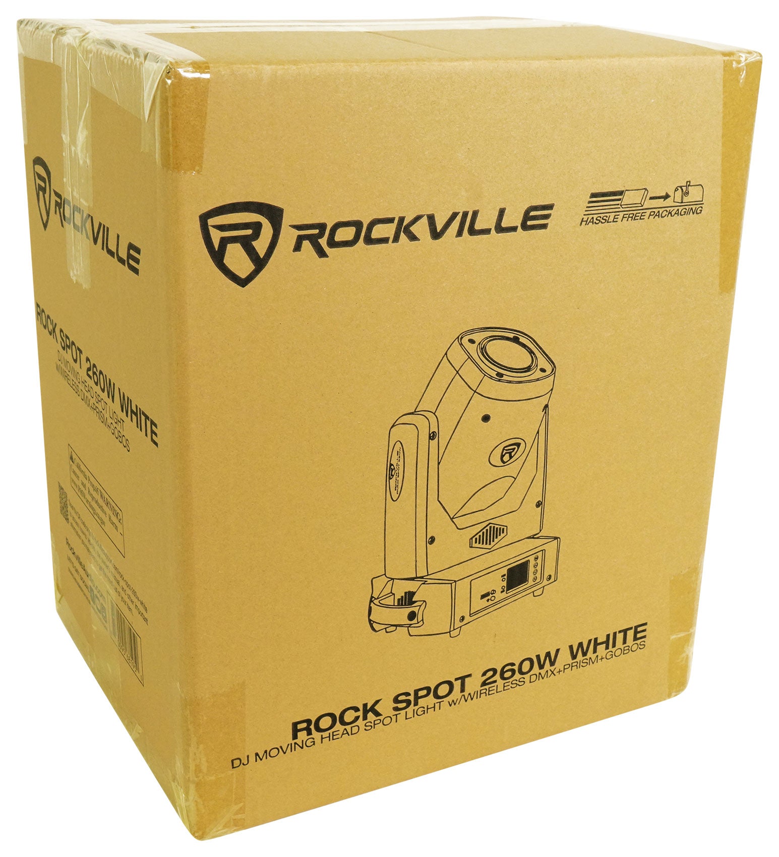 ROCK SPOT 260W White 2-Pack + RTP82W 8' Totem Stands Bundle