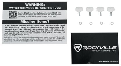 ROCK SPOT 260W White 2-Pack + RTP-GO Totem Stands Bundle