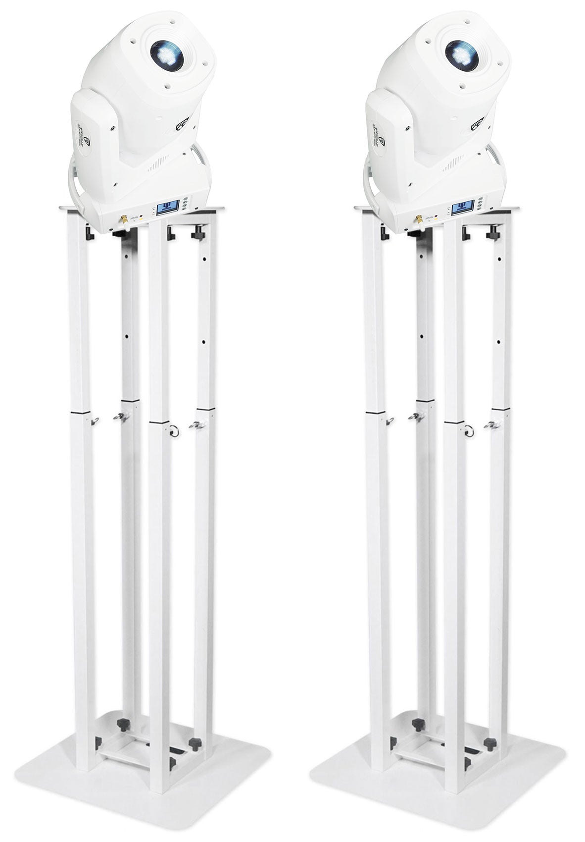 ROCK SPOT 260W White 2-Pack + RTP82W 8' Totem Stands Bundle
