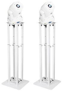 ROCK SPOT 260W White 2-Pack + RTP82W 8' Totem Stands Bundle