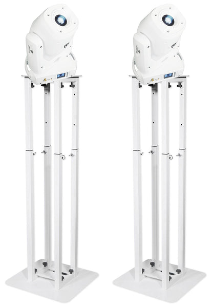 ROCK SPOT 260W White 2-Pack + RTP82W 8' Totem Stands Bundle