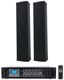 WET ARRAY 5 Black 2-Pack + RCS180-6 6-Zone 180W Amp Bundle