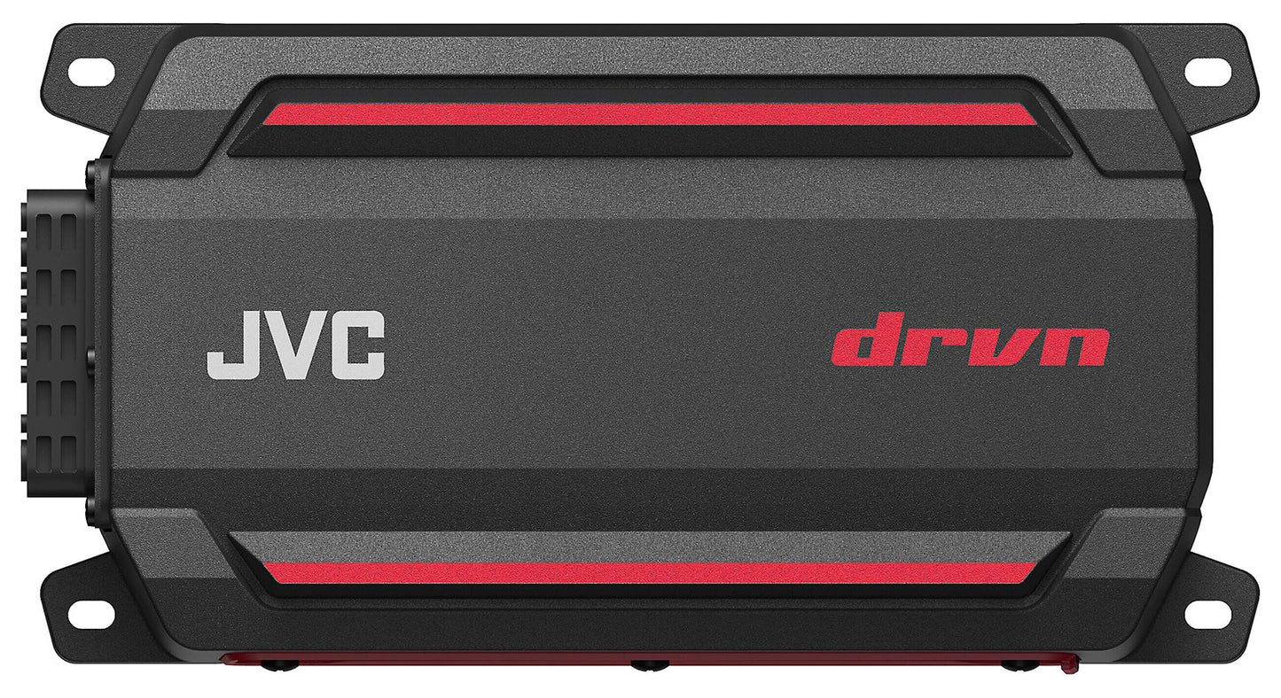 JVC KS-DR2104DBT 600w 4-Channel ATV/UTV Amplifier+4) Rockville 6.5" LED Speakers