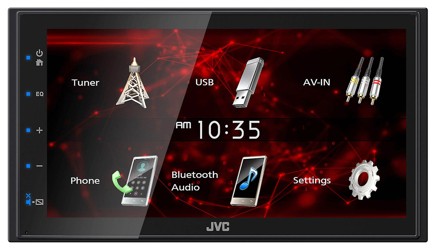JVC KW-M180BT 6.8" Car Monitor iPhone Android Bluetooth Receiver w/USB+Camera