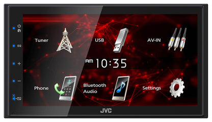 JVC KW-M180BT 6.8" Car Monitor iPhone Android Bluetooth Receiver w/USB+Camera