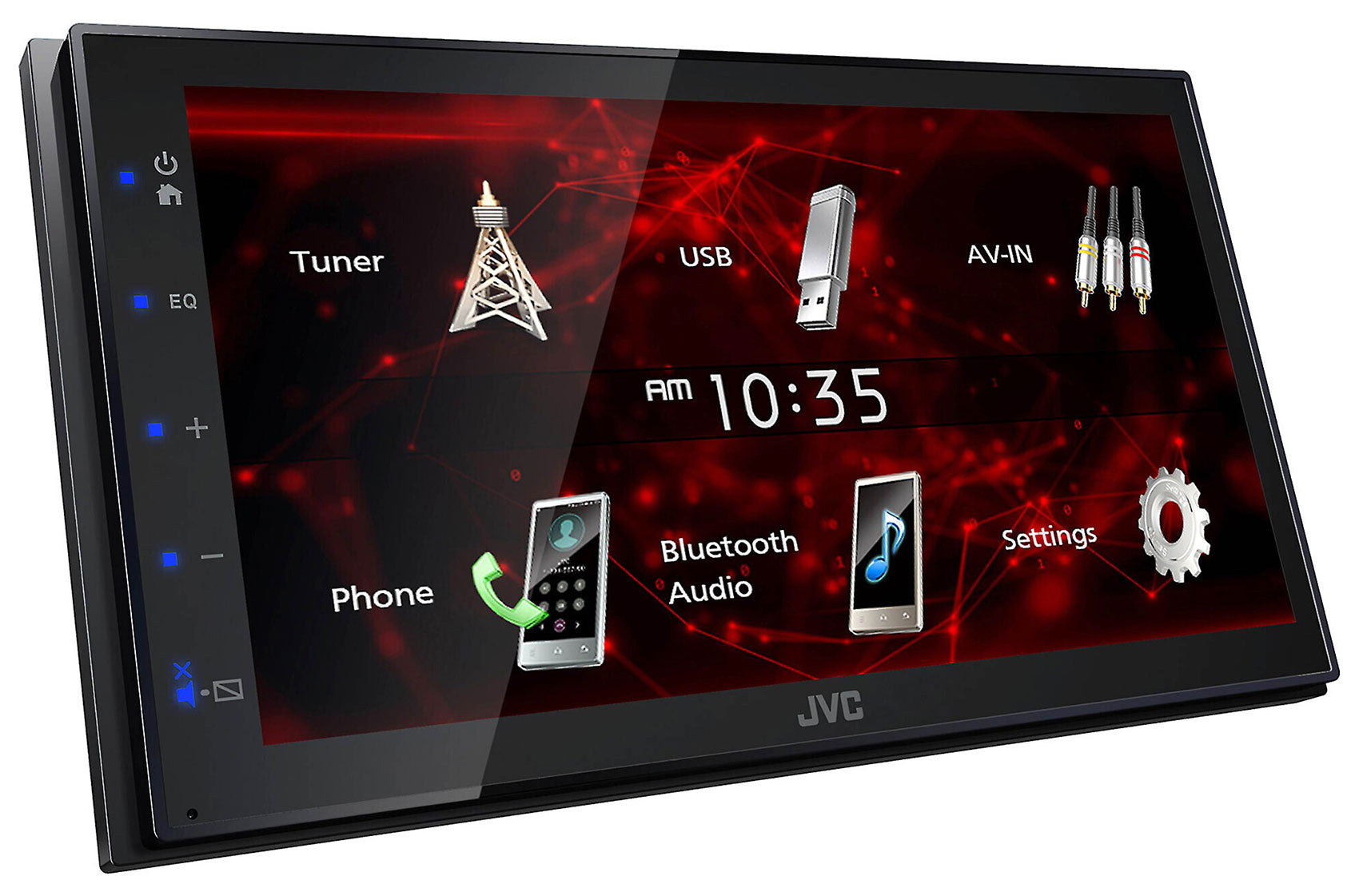 JVC KW-M180BT 6.8" Car Monitor iPhone Android Bluetooth Receiver w/USB+Camera