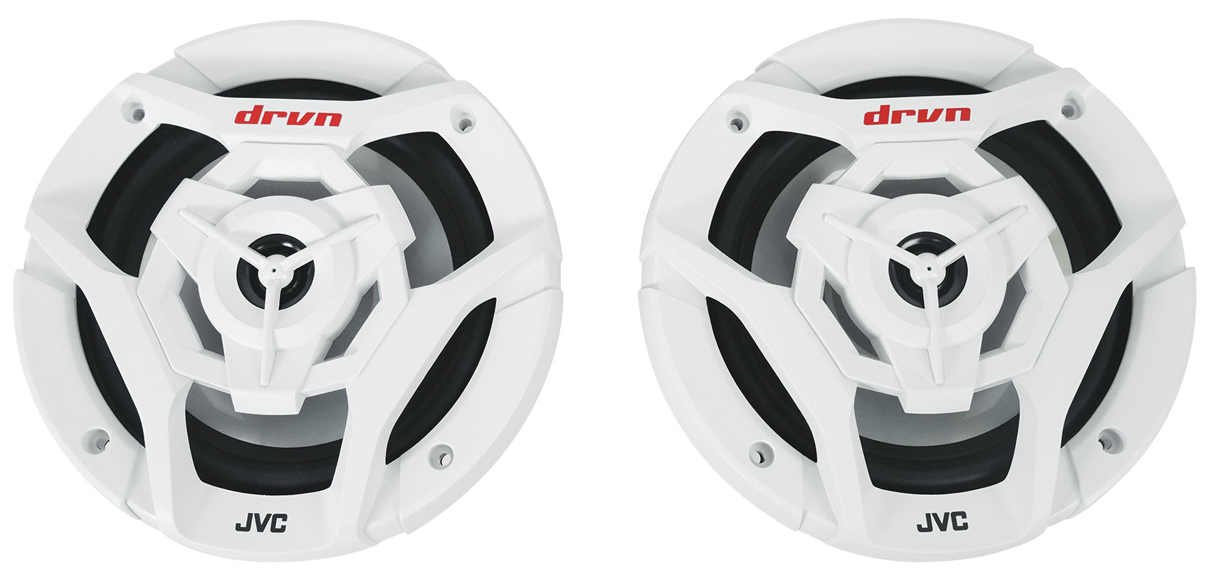 JVC KD-X38MBS Marine Stereo Receiver w/Bluetooth/USB+(2) 6.5" Speakers in White