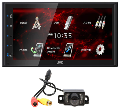 JVC KW-M180BT 6.8" Car Monitor iPhone Android Bluetooth Receiver w/USB+Camera