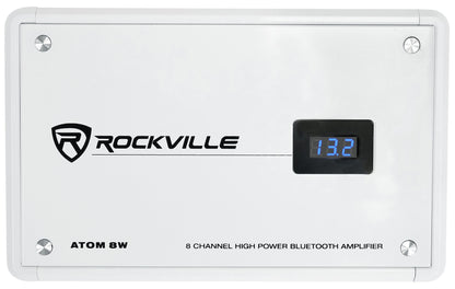 RM-PREMIUM-65 White 8-Pack + ATOM 8W Marine Amplifier Bundle