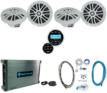 RM-PREMIUM-65 White 4-Pack + DBM45 Marine Amplifier Bundle