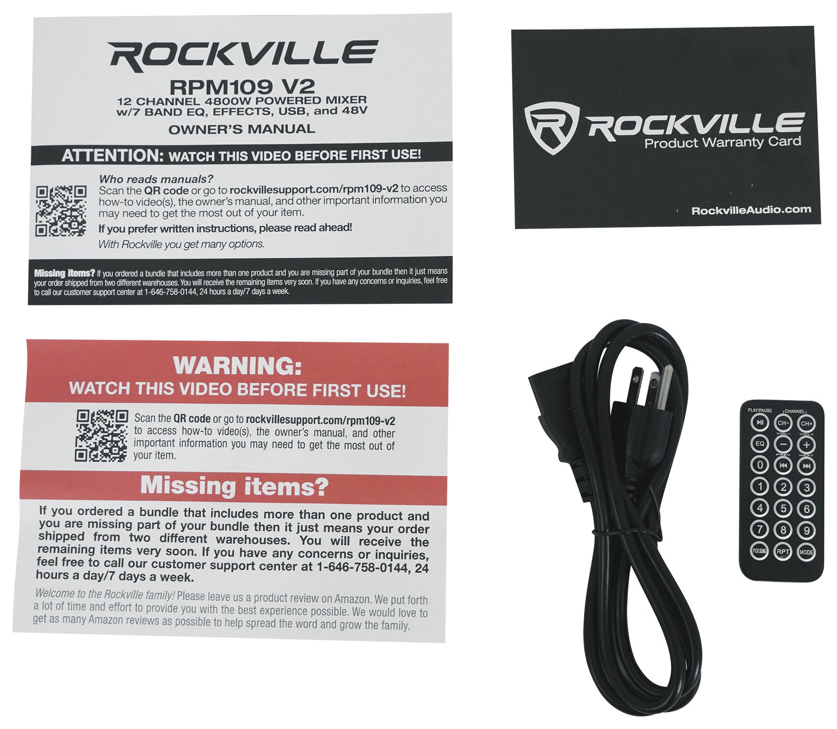 RPM109 V2 Mixer + 3-Pack Mics Bundle