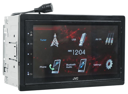 JVC KW-M180BT 6.8" Car Monitor iPhone Android Bluetooth Receiver w/USB+Camera
