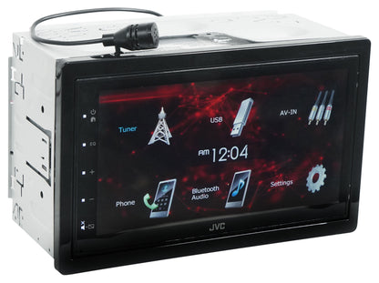 JVC KW-M180BT 6.8" Car Monitor iPhone Android Bluetooth Receiver w/USB+Camera