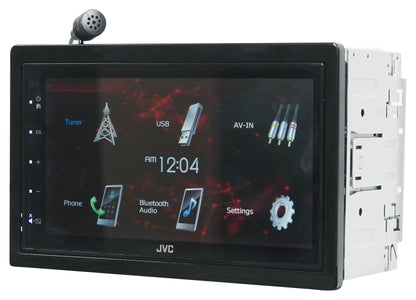 JVC KW-M180BT 6.8" Car Monitor iPhone Android Bluetooth/USB Receiver+Backup Cam