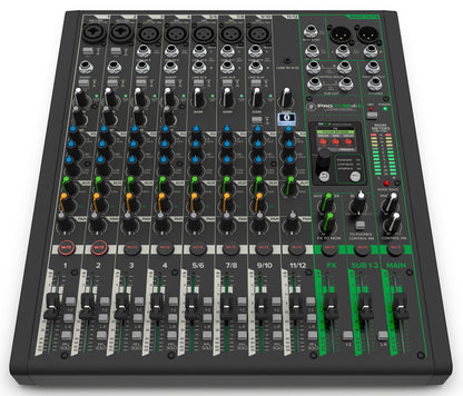 Mackie ProFX12v3+ 12-Ch. Mixer w/Enhanced FX/USB Recording/Bluetooth+XLR Cables