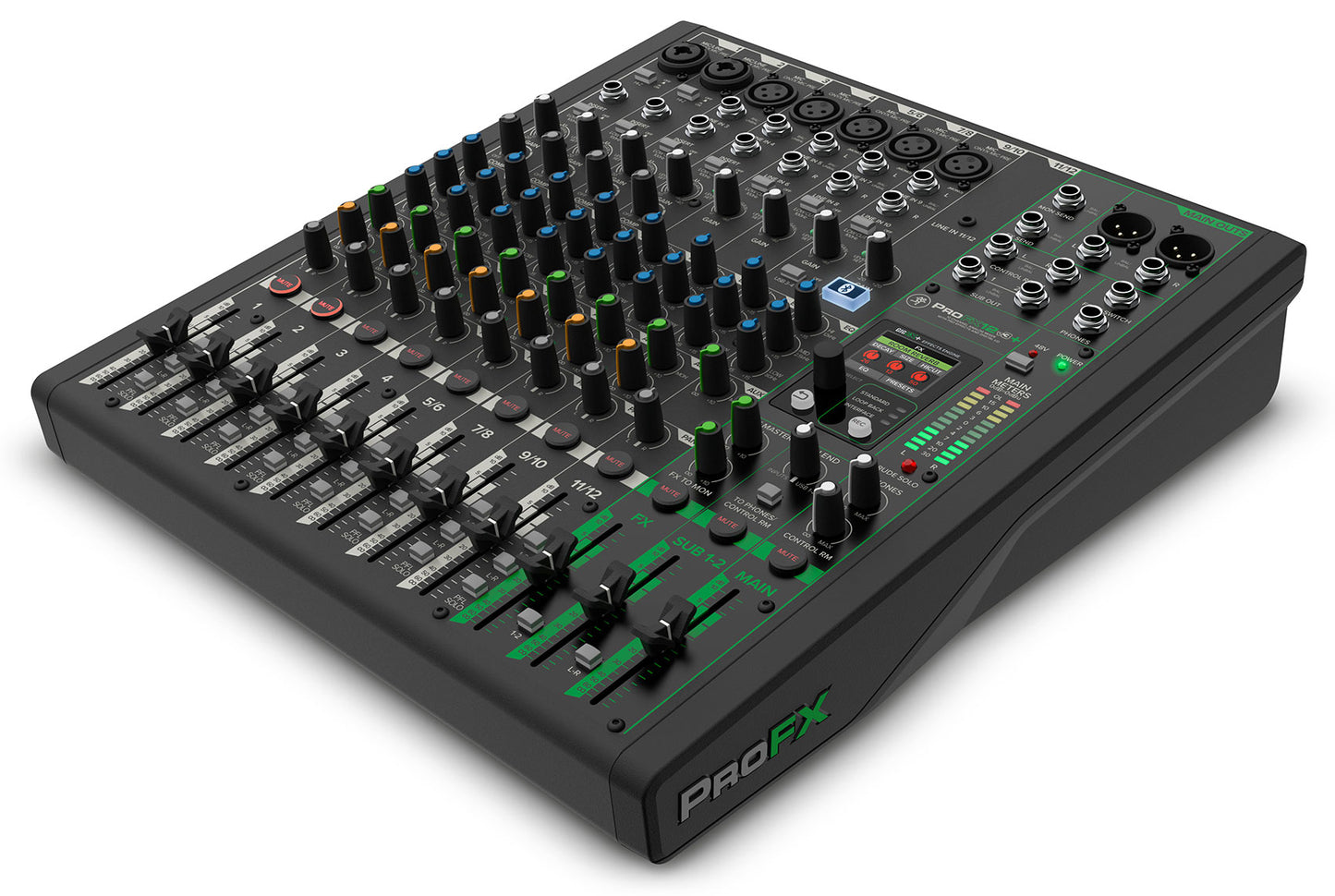Mackie ProFX12v3+ 12-Ch. Mixer w/Enhanced FX/USB Recording/Bluetooth+XLR Cables