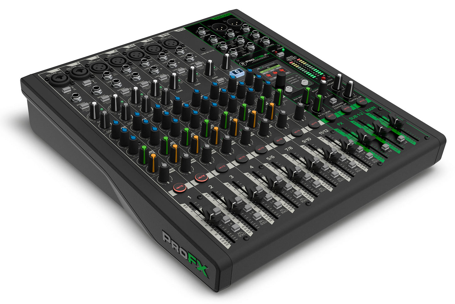 Mackie ProFX12v3+ 12-Ch. Mixer w/Enhanced FX/USB Recording/Bluetooth+XLR Cables