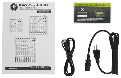 Mackie ProFX12v3+ 12-Ch. Mixer w/Enhanced FX/USB Recording/Bluetooth+XLR Cables
