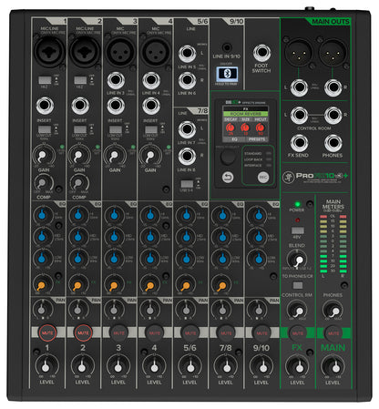 Mackie ProFX10v3+ 10-Channel Pro Effects Mixer w/USB ProFX10 v3 + Power Strip