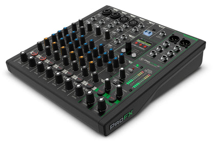 Mackie ProFX10v3+ 10-Channel Enhanced Effects Mixer w/USB+(3) Mics ProFX10 v3+