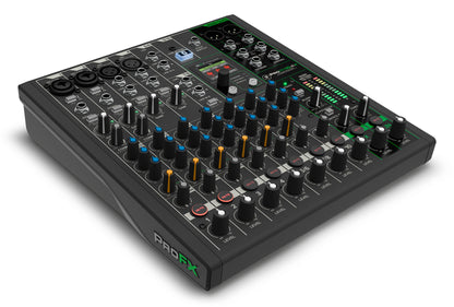 Mackie ProFX10v3+ 10-Channel Enhanced Effects Mixer w/USB+(3) Mics ProFX10 v3+