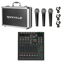 Mackie ProFX10v3+ 10-Channel Enhanced Effects Mixer w/USB+(3) Mics ProFX10 v3+