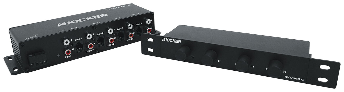 RXM-S6 Marine Amplifier + 4-Zone Level Control Bundle