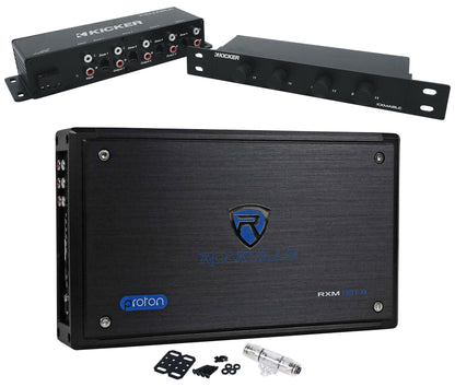 RXM8BTB Marine Amplifier + 4-Zone Level Control Bundle