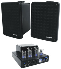 BluTube LED + KB6 Black Speakers Bundle