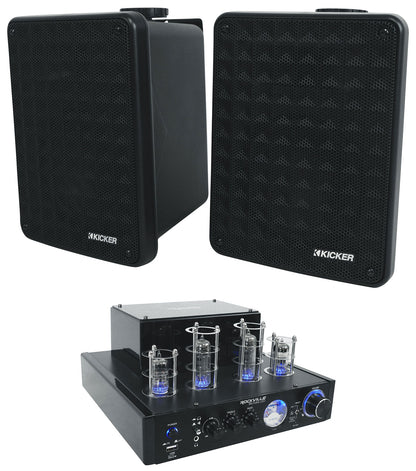 BluTube LED + KB6 Black Speakers Bundle