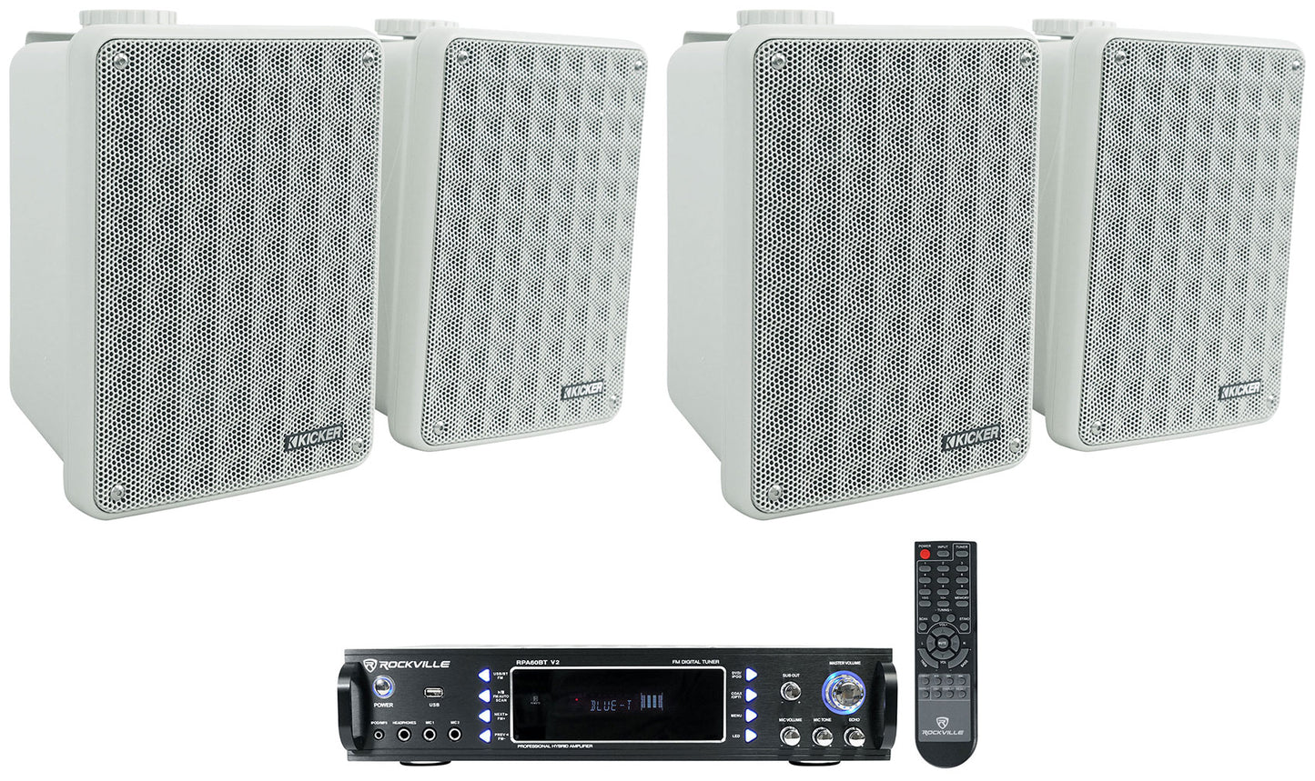 RPA60BT V2 + (2) KB6 Grey Speakers Bundle