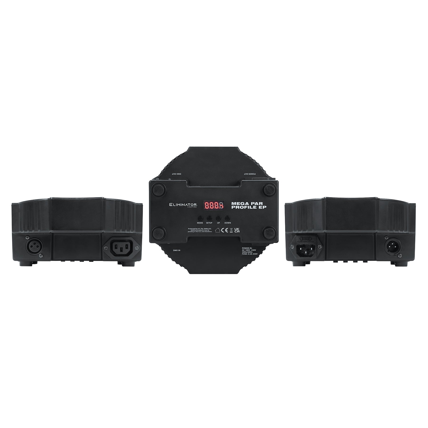 Eliminator ADJ Mega Par Profile EP 2-IN-1 RGB+UV LED DMX Par Can Wash Light