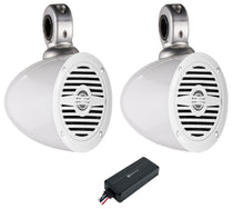 MS40W Marine Speakers + Marine Tower Enclosures Bundle
