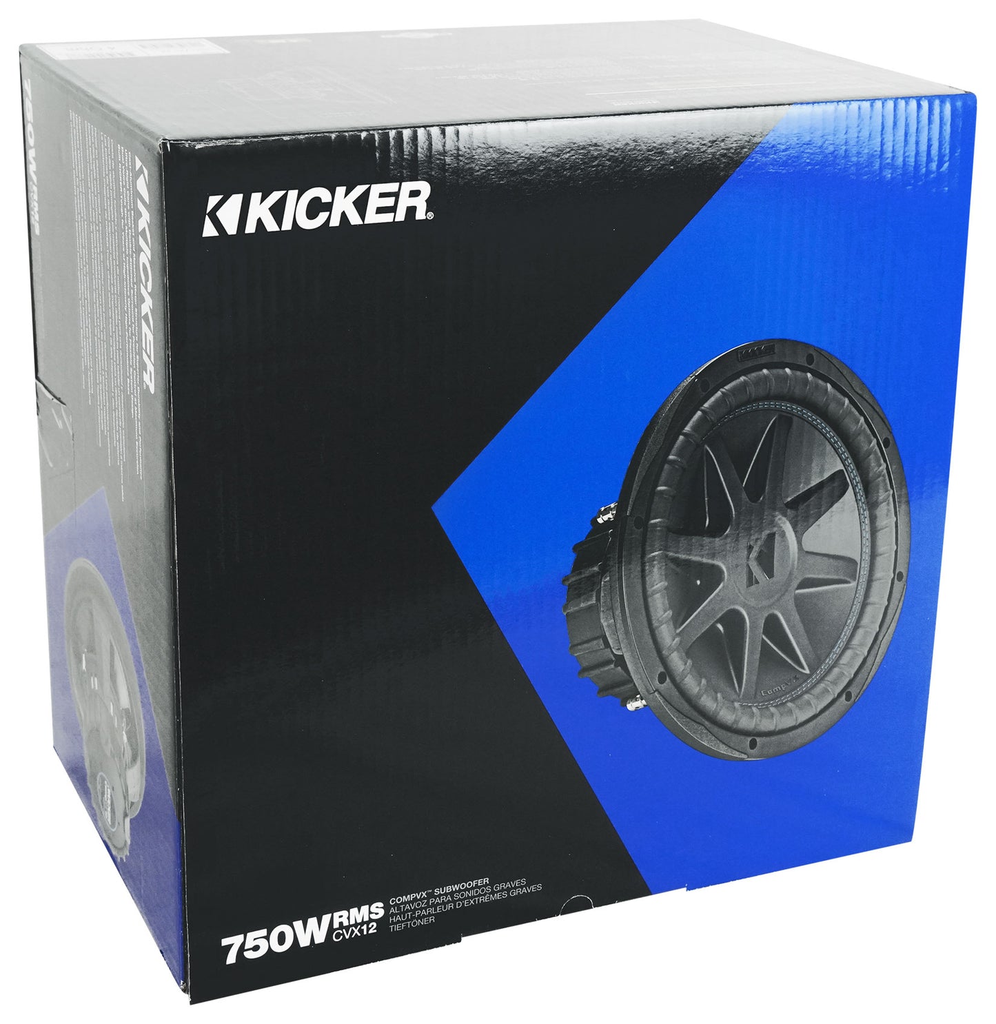 2) Kicker 50CVX122 Comp VX CVX 12" 3000w Car Subwoofers+Mono Amplifier+Amp Kit