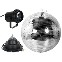 Eliminator American DJ M600EL w/ 16" Mirror Ball/AC Motor PL-1000 Pinspot Light