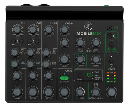 Mackie MobileMix USB-Battery Powered Phone/Tablet Streaming Mixer + XLR Cable