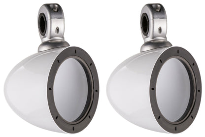 Pair Kicker 4" KMMTES Mini Marine Tower Enclosures+Free Bluetooth Speaker