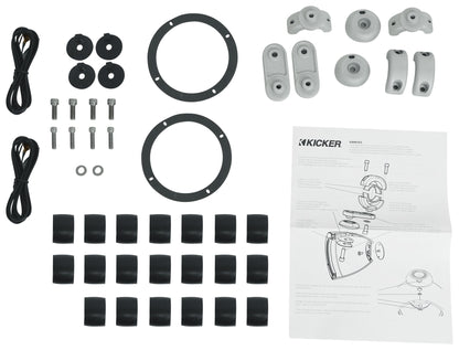 Pair Kicker 4" KMMTES Mini Marine Tower Enclosures+Free Bluetooth Speaker