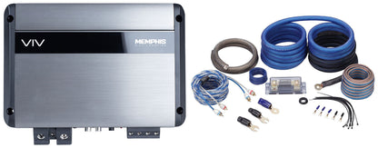 Memphis Audio VIV1500.1V2 SixFive Series 1500w Mono Car Amplifier w/ DSP+Amp Kit