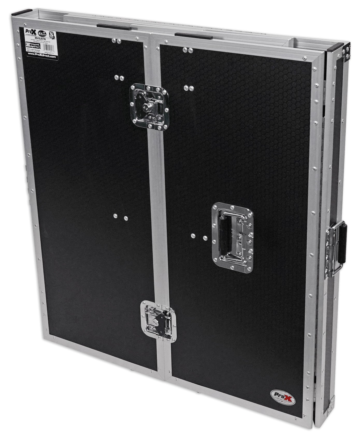 ProX XS-DJSTN Portable Foldout Mobile DJ Combo Table Facade+Gooseneck Mic Stand