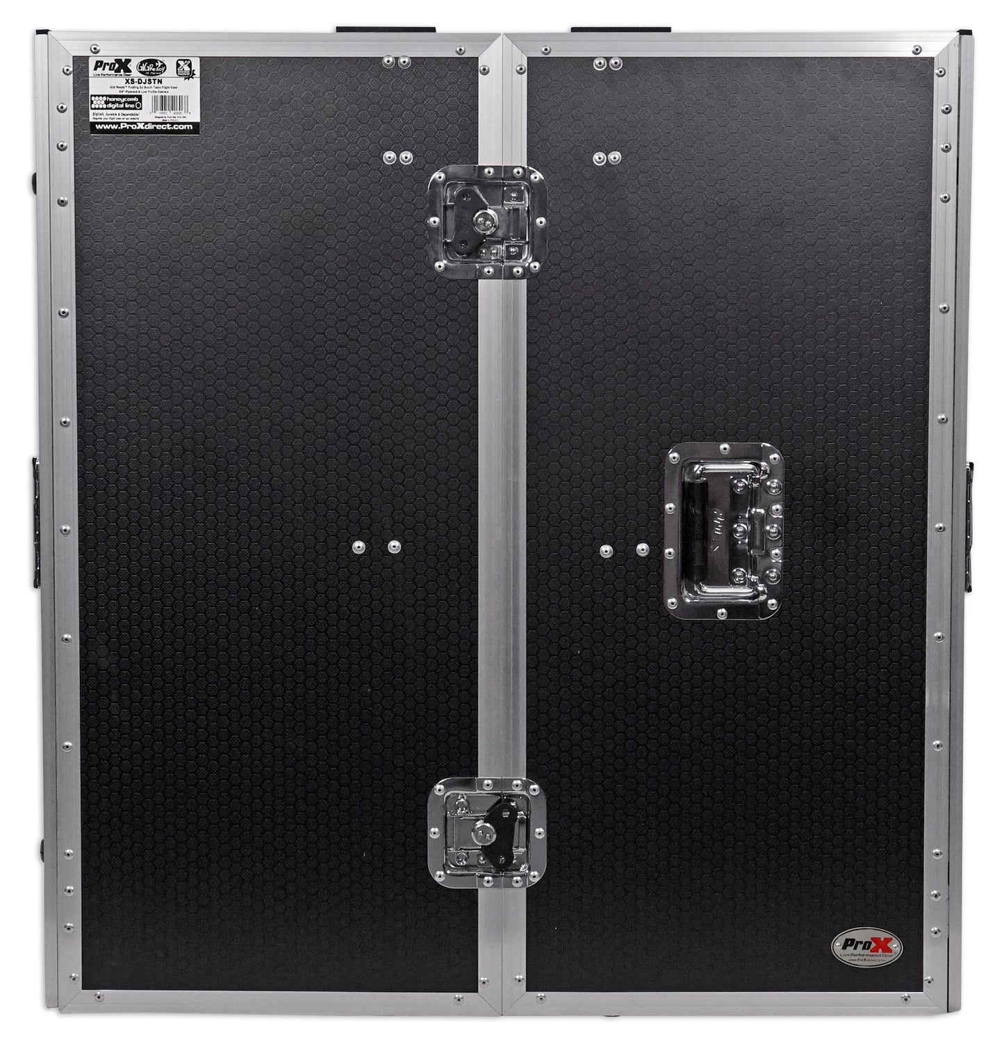 ProX XS-DJSTN Portable Foldout Mobile DJ Combo Table Facade+Gooseneck Mic Stand