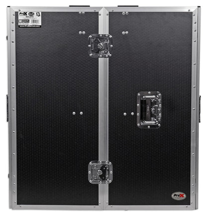 ProX XS-DJSTN Portable Foldout Mobile DJ Combo Table Facade+Gooseneck Mic Stand