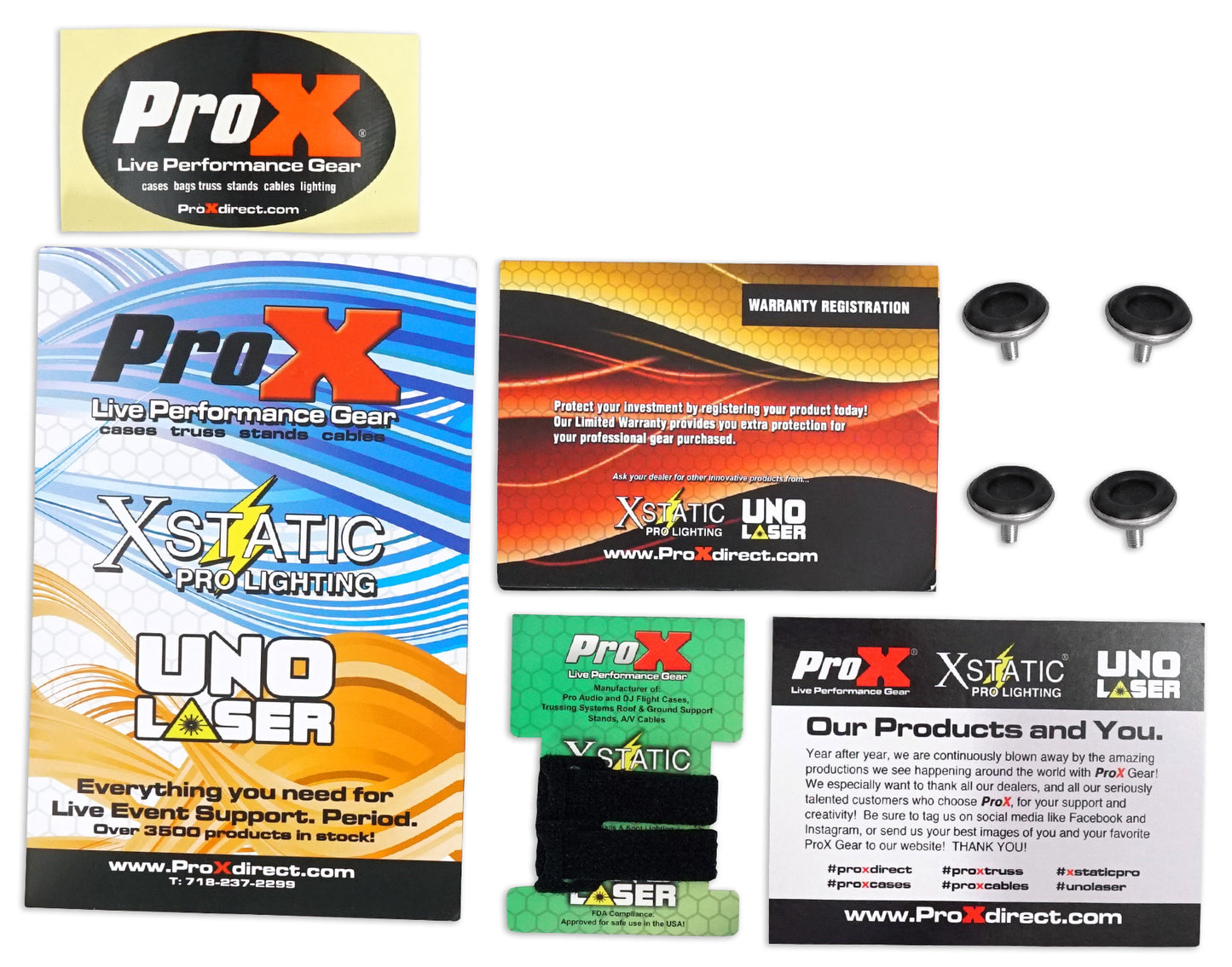 ProX XS-DJSTN Portable Foldout Mobile DJ Combo Table Facade+Gooseneck Mic Stand